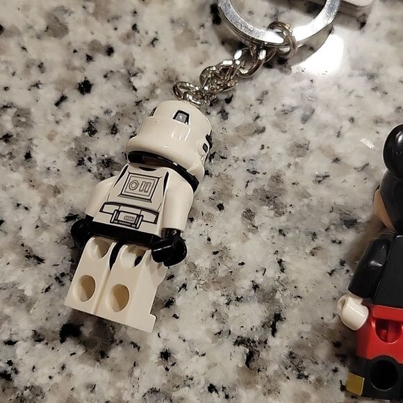 LEGO Star Wars Stormtrooper & Mickey Mouse Minifigure Keychain Mini Figure New - Picture 4 of 6